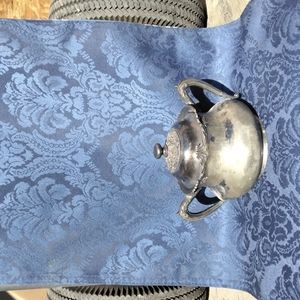 Reed and Barton Antique Sugar Bowl and Creamer Set